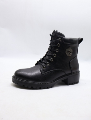 Botki damskie ocieplane na obcasie (36-41) YCC-145 BLACK
