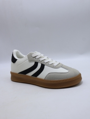 Buty sportowe damskie na płaskim (36-41) 6112 WHITE