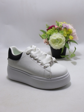 Buty sportowe damskie na płaskim (36-41) K1750 BLACK