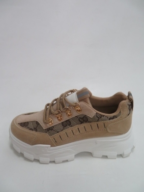 Sportowe Damskie na koturnie (36-41) 833 KHAKI