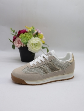 Buty sportowe damskie na płaskim (36-41) 8-260 BEIGE
