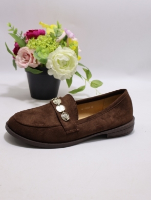 Mokasyny damskie na płaskim (36-41) H8-1026 BROWN