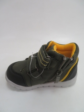 Buty sportowe chłopięce (21-26) P545 BLACK/YELLOW