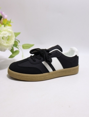 Buty sportowe damskie na płaskim (36-41) 81200-2 BL/WH