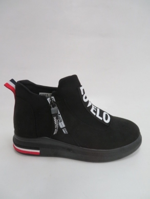 Sneakersy damskie wysokie (36-41) 6803-21 ALLBLACK