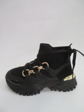 Sneakersy damskie wysokie (36-41) AB1705 BLACK