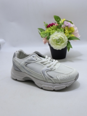 Buty sportowe damskie na płaskim (36-41) BO-1707 WHITE