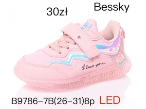 Buty sportowe dziewczęce (22-27) B9786-7B