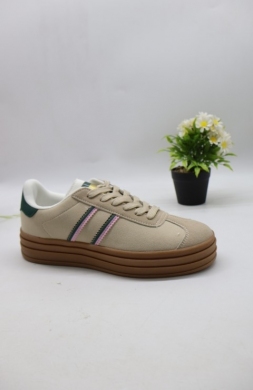 Buty sportowe damskie na płaskim (36-41) 24001 BE/GREEN