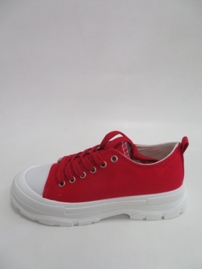 Trampki Damskie na koturnie (36-41) L-161 RED