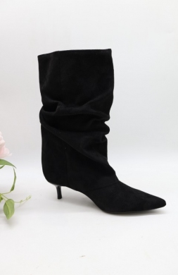 Kozaki damskie na szpilce (36-41) 00-029 BLACK