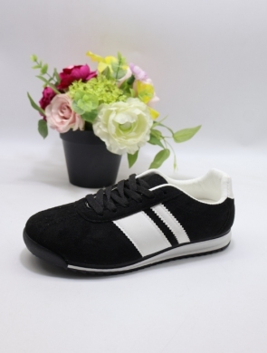 Buty sportowe damskie na płaskim (36-41) 2502 BLACK