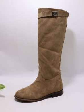 Kozaki damskie ocieplane na płaskim (36-41) 88-2 KHAKI