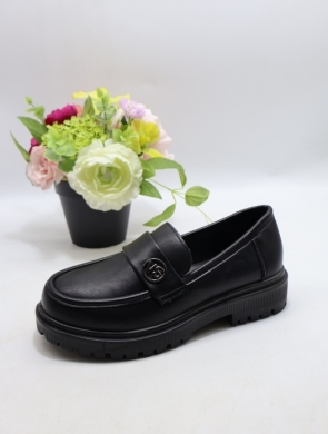 Mokasyny damskie na płaskim (36-41) 24071 BL/PU