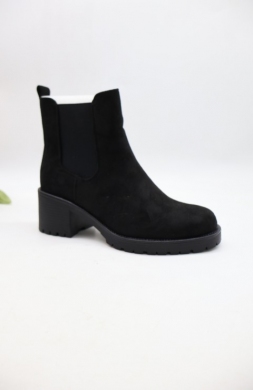 Botki damskie ocieplane na obcasie (36-41) 6506 BLACK