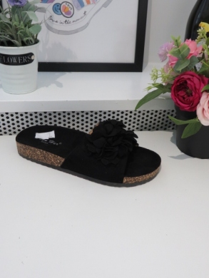 Klapki damskie na płaskim (36-41) TL8-110 BLACK