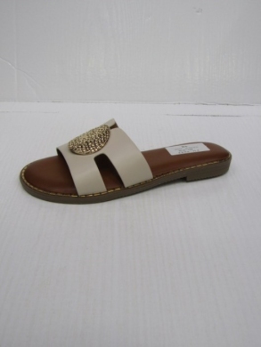 Klapki damskie na płaskim (36-41) HXD-26 BEIGE