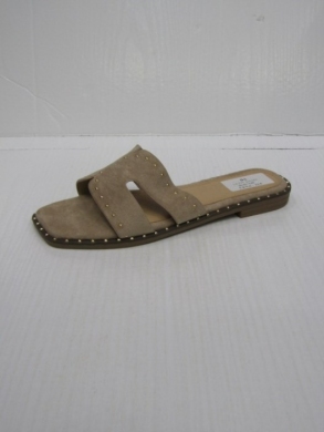 Klapki damskie na płaskim (36-41) LS579 KHAKI