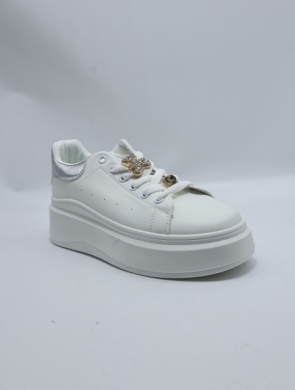 Buty sportowe damskie na płaskim (36-41) 1185 SILVER