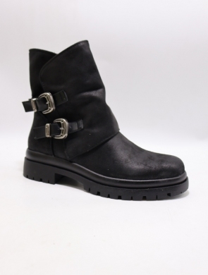Botki damskie na płaskim (36-41) 5267 BLACK