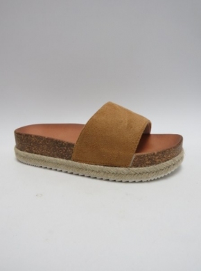 Klapki damskie na koturnie (36-41) DF850 CAMEL