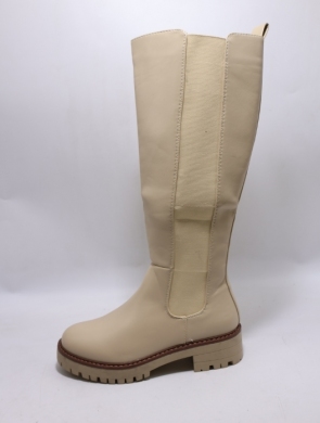 Kozaki damskie ocieplane na płaskim (36-41) 68212 BEIGE