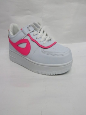 Buty sportowe damskie na płaskim (36-41) DN89-1 WHITE/FUXIA