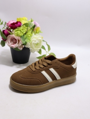 Buty sportowe damskie na płaskim (36-41) C756 BROWN