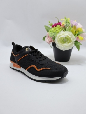 Buty sportowe damskie na płaskim (36-41) 9372 BLACK