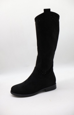 Kozaki damskie na płaskim (36-41) H259 BLACK