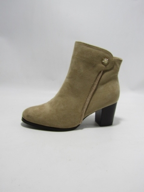Botki damskie ocieplane na obcasie (36-41) H2270B KHAKI