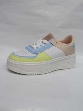 Buty sportowe damskie na płaskim (36-41) BO807 YELLOW