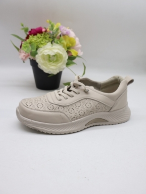 Buty sportowe damskie na płaskim (36-41) BK-619 BEI