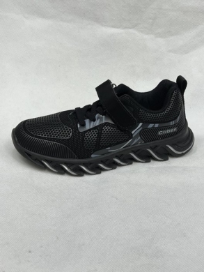 Buty sportowe chłopięce (32-37) E160 BLACK/GREY