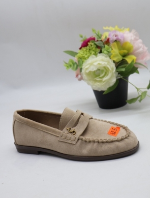 Mokasyny damskie na płaskim (36-41) 68-409 KHAKI