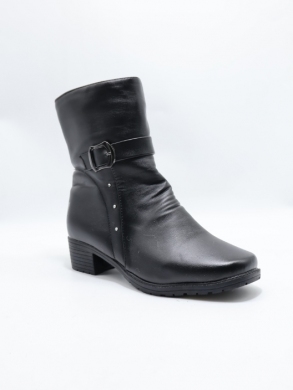 Botki damskie ocieplane na obcasie (37-42) B706 BL