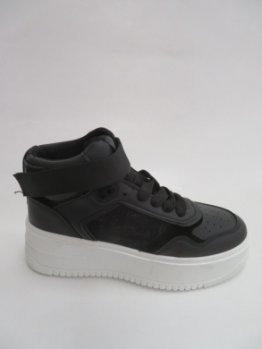 Sneakersy damskie wysokie (36-41) R945 BLACK