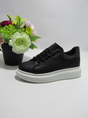 Buty sportowe damskie na płaskim (36-41) EV-81 BLACK