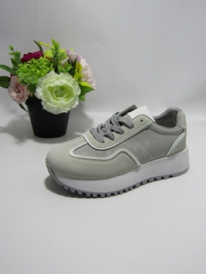 Buty sportowe damskie na płaskim (36-41) HZ312 GREY