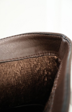 Kozaki damskie ocieplane na obcasie (36-41) 1615 BROWN