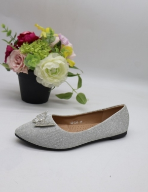 Baleriny damskie (36-41) GO-210 SILVER