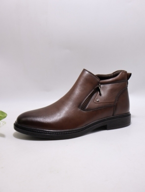 Botki męskie ocieplane (40-45) 63510-3 BROWN