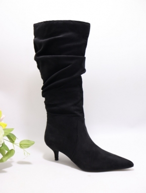 Kozaki damskie na szpilce (36-41) BE-689 BLACK