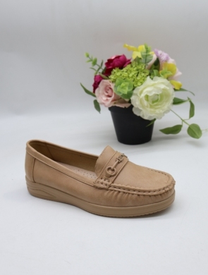 Mokasyny damskie na płaskim (36-41) 5063 KHAKI
