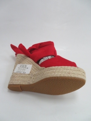 Sandały damskie na koturnie (36-41) 100-710 RED