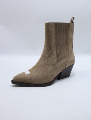Botki damskie na obcasie (36-41) 6350A KHAKI