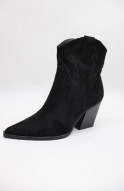 Botki damskie na obcasie (36-41) 2585A BLACK
