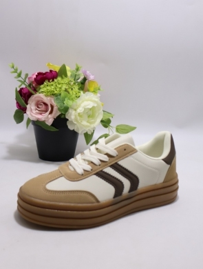 Buty sportowe damskie na płaskim (36-41) BK88-5 BEIGE