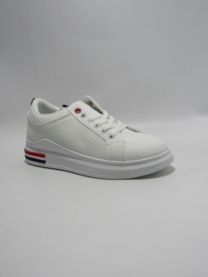Buty sportowe damskie na płaskim (36-41) BO-167-6 WHITE