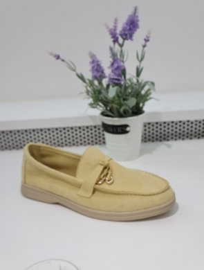 Mokasyny damskie na płaskim (36-41) G490 YELLOW